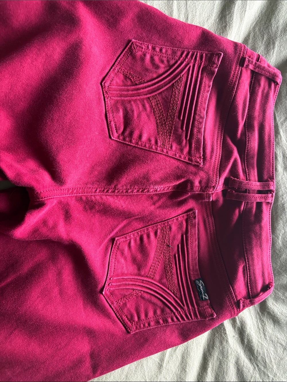 Seven7 Raspberry Skinny Jeans - Picture 6 of 7